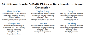 大模型能否为不同硬件平台生成高性能内核？南大浙大提出跨平台内核生成评测框架MultiKernelBench